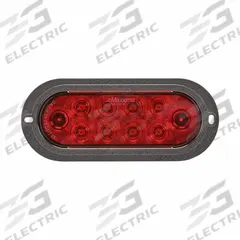 MAXXIMA Stop, Turn, and Tail Combination Light: LED, Stop, Turn, and Tail Combo Light, Red, Oval (MPN M63323R-A). Key specifications — Standards: DOT/SAE J2040; Electrical Connection: Connector PL-3 Integrated; Brand: MAXXIMA; Installation Type: Permanent; Lens Color: Red; Mount Type: Flange; Lighting Technology: LED; Light Type: Stop, Turn, and Tail Combination Light.