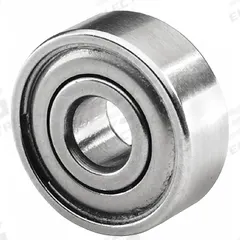TRITAN Radial Ball Bearing: R10, Dbl Shield, 5/8 in Bore, 1 3/8 in OD, 0.281 in Wd, Alloy Steel Ball (MPN SSR10 ZZ FM222). Key specifications — System of Measurement: Inch; Bearing Industry Number: R10; For Environment: Oily/Greasy.