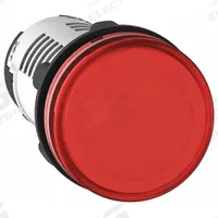 SCHNEIDER ELECTRIC Pilot Light: 22 mm Panel Mounting Hole Dia, LED, Red, XB7 (MPN XB7EV04MP). Key specifications — Brand: SCHNEIDER.
