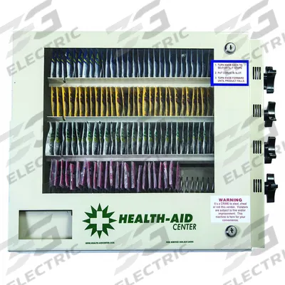 SYNERGY Medicine Vending Machine: 29 1/2 in Overall Ht, 21 in Overall Wd, 6 Selections - Medicine Vending Machines