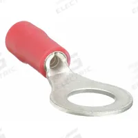 GRAINGER Ring Terminal: Red, Vinyl Insulation, #4 Stud Size, 22 AWG to 16 AWG Wire Sizes, 600 V (MPN 24C920). Key specifications — attr1308027: GRAINGER.