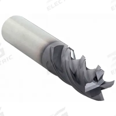 WIDIA HANITA Square End Mill: Carbide, TiAlN Coated, 4 Flute, 7/16" Mill Dia, 5/8" LOC - Fast-Cutting Carbide Square End Mills for Steel & Cast Iron