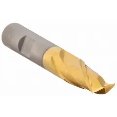 CLEVELAND Square End Mill: Cobalt, TiN Coated, 2 Flute, 5/8" Mill Dia, 1-5/16" LOC, 3-3/4" OAL (MPN C32522)