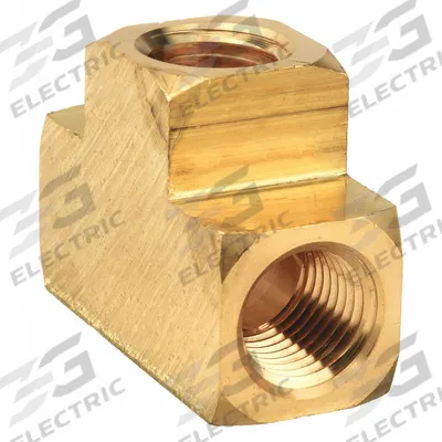 APPROVED VENDOR Metal Pipe Tee: Tee, 3/8 in x 3/8 in x 3/8 in, Class 150, Brass - Low-Pressure Threaded Pipe Fittings