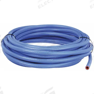 DETROIT FLEX DEFENSE Heater Hose: 3/8 in Hose Inside Dia., 50 ft Hose Lg, Blue, Silicone - Silicone SAE J20R1 Heater Hoses