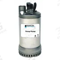 GOULDS Plug-In Utility Pump: 1/2 hp, 3/8 in Max. Dia. Solids, Continuous Duty, 115V AC (MPN 1DW51C0EA). Key specifications — Shaft Seal Material: Silicon Carbide; Impeller Material: 304 Stainless Steel; Rated Voltage: 115V AC; Brand: GOULDS.