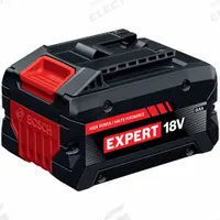 BOSCH Battery: Bosch 18V, 8 Ah, Battery Included, Tabless, 18V DC (MPN EXBA18V-80). Key specifications — attr1278107: Not Oil-Resistant.