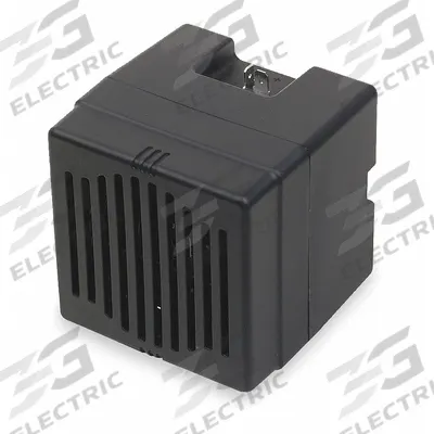WOLO Electric Horn: 12-60V DC, High Tone, Electric, Black, Unfinished - Electric-Powered Horns