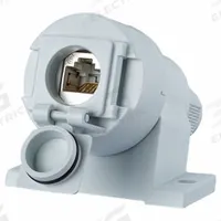 METZ CONNECT Cable Coupler: Cat6A, Data/HDBaseT/Power, 8 Poles, Angled, Cable, Female Angled, IP67 (MPN 1309510003-E). Key specifications — Housing Material: Zinc Die-Cast; IP Rating: IP67; Mounting Type: Cable; Connector Color: Light Gray; Performance Category: Cat6A; Application: HDBaseT; Connection Type: Insulation Displacement; Connector Gender: Female.
