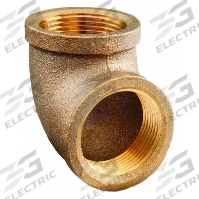 APPROVED VENDOR Metal Pipe Elbow: 90° Elbow, 1 1/4 in x 1 1/4 in, Brass - Low-Pressure Threaded Pipe Fittings