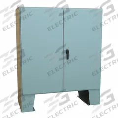 HAMMOND Electrical Enclosure: Steel, 60 in x 60 in x 25 in, NEMA 12, w/Panel, Solid Cover, Hinged (MPN 1422D24F). Key specifications — Brand: HAMMOND; Closure Method: Handle; Knockouts: Not Included.