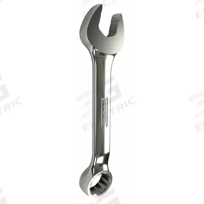 PROTO Combination Wrench: Alloy Steel, Chrome, 15 mm Head Size, 4 3/4 in Overall Lg - Metric 12-Point Combination Wrenches
