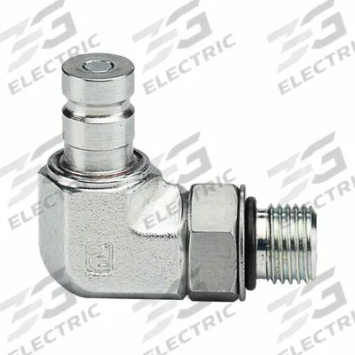 PARKER Nipple: 1/8 in, 9/16"-18 Thread Size, Male UNF, UNF, Steel - PD Series Hydraulic Quick-Connect Coupling Plugs