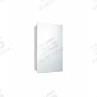 KETCHAM Mirrored Medicine Cabinet: Rectangular, Glass, 22 in Overall Ht, 16 in Overall Wd, Wall (MPN 1622PE). Key specifications — Brand: KETCHAM; Mirror Edge Style: Polished Edge; Lighted: No.