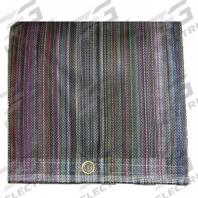 MAURITZON Tarp: 19.75 ft Lg, 19.5 ft Wd, Std Duty, 5 mil, Vinyl, Multi-Color - Mesh Tarps