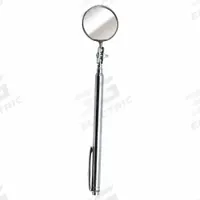 ULLMAN Inspection Mirror: 1 1/4 in Dia Mirror Size, Mirr. Mat. Glass, Mirr. Shp. Round (MPN E-2T). Key specifications — attr1004918: ULLMAN; attr1004923: Brass.