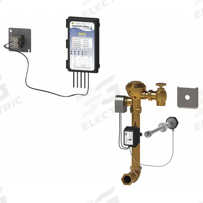 MASTER-TROL Penal System Toilet Retrofit Kit: 9 7/8 in Main Module Overall - Water Management System for Institutional Combination Units