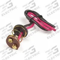 GROTE Assembly: Blunt Cut Wires, 2 Wires, 7 1/2 in Wire Lg, 2 Connectors (MPN 68130). Key specifications — Wire Sizes Included: 18 AWG; Features: Heavy-Gauge Thermoplastic Wire with Brass Contacts, Terminals and Flags; Connector Type: Blunt Cut Wires.