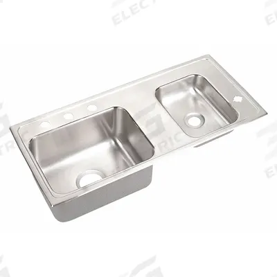 ELKAY Classroom Sink: 37 1/4 in Overall Lg, 17 in Overall Wd, 6 1/2 in Bowl Dp - Classroom Sinks without Faucets