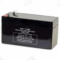 APPROVED VENDOR Sealed Lead Acid Battery: 12V DC, 1.2 Ah Capacity, 2.09 in Ht, 3.82 in Wd, 1.7 in Dp (MPN 2UKG9). Key specifications — Terminal Connection: 0.187 in Faston; Battery Cycle Type: Deep Cycle; Brand: APPROVED VENDOR; Housing Material: ABS.