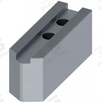 ABBOTT Lathe Jaw: Pointed, Serrated, Steel, For 6 in Chuck, 2 in Ht, 3 PK (MPN KTT6S1). Key specifications — Brand: ABBOTT WORKHOLDING PRODUCTS; Mounting Bolt Size: M10.