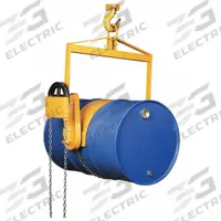 DAYTON Drum Lifter: For 55 gal Drum Capacity, Pull Chain Tilt, Metal, 800 lb Wt Capacity, Body (MPN 12R541). Key specifications — attr1187536: Yellow; attr1187540: Pull Chain Tilt; attr1187543: Metal; attr1187549: Body; attr1187550: Steel; attr1187565: DAYTON.
