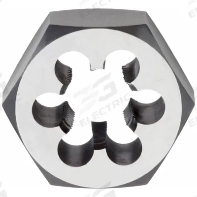 CLE-LINE Pipe and Conduit Thread Die: 3/4"-14 NPT, 2" Hex Wd, Carbon Steel (MPN C65575) - Hex Pipe Rethreading Dies