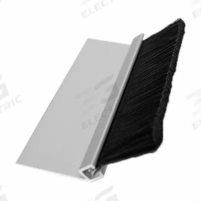 AMERICAN GARAGE DOOR SUPPLY Brush Seal: 45° Angle, Polypropylene, 1 1/3 in Brush Lg - Material Handling