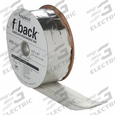 AQUASOL Fiberglass Backing Tape: 4 in Wd, 41 ft Lg - Fiberglass Weld-Backing Tape