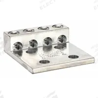 BURNDY Mechanical Connector: For Wire Size 6 AWG – 250 kcmil, 4 Wire Terminations (MPN K4A29U4N). Key specifications — Brand: BURNDY; Lug Material: Tin-Plated Aluminum.