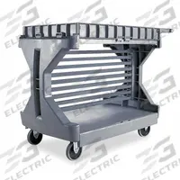 AKRO-MILS Utility Cart Bin Rail Kit: For 30936, For 4YT95, 400 lb Cap, Powder Coated, Gray, Steel (MPN 30906). Key specifications — Material: Steel; Color: Gray; Finish: Powder Coated; For Use With Mfr. Model Number: 30936; Manufacturer Part Number: 30906; Brand: AKRO-MILS; For Use With Grainger Item Number: 4YT95; Accessory Type: Bin Rail Kit.