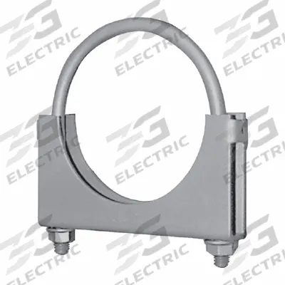 NICKSON EXHAUST SOLUTIONS Exhaust Clamp: U-Bolt Clamp, 4 in Compatible Pipe Dia - Max - U-Bolt Saddle Muffler Clamps
