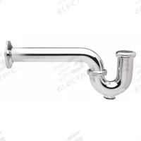ZURN Trap: Cast Brass, Chrome-Plated, Silver, 1 1/2 in Nominal Pipe Size, 12 in Overall Lg (MPN Z8701-9B-PC). Key specifications — Finish: Chrome-Plated; Includes: Brass Swivel Nuts; Includes Cleanout: Yes; Brand: ZURN; Material: Cast Brass.