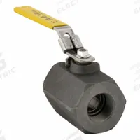 APOLLO Manual Two-Way Ball Valve: 1 1/2 in, Carbon Steel, Straight, FNPT x FNPT, Full Port Ball Port (MPN 7210727A). Key specifications — Ball Material: Steel; Brand: APOLLO; Stem Material: A108 Carbon Steel; Handle: Locking Lever.