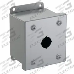 HAMMOND Push Button Enclosure: 22mm, 1 Holes, Carbon Steel, NEMA 12/13 (MPN 1435MA). Key specifications — Brand: HAMMOND; Environments & Applications: Oil-Tight and Dust-Tight.