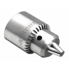 JACOBS Drill Chuck: JT1, 1/32 in to 1/4 in Capacity, K1M Key, SS, Ball Bearing (MPN JCM6626Z). Key specifications — attr1030288: JACOBS; attr1030284: JCM6626Z.