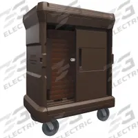 CORTECH Meal Delivery Cart: 68 Trays, Non-Pass-Through, 2 Doors, Insulated, Polyethylene, C1716. Key specifications — Manufacturer Part Number: C1716; Brand: CORTECH; Caster Configuration: (2) Swivel; Color: Brown; Material: Polyethylene; Pass-through / Non-Pass-through: Non-Pass-Through; Insulated: Yes; Product Type: Meal Delivery Cart.