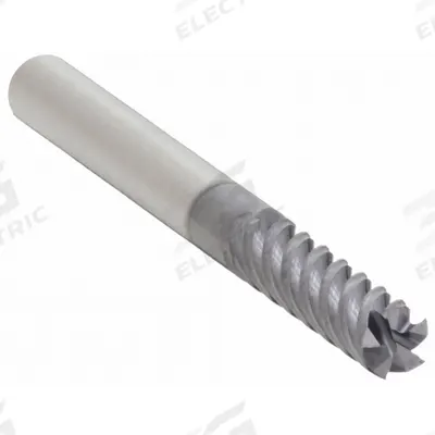 WIDIA HANITA Square End Mill: Carbide, AlTiN Coated, 5 Flute, 1/8" Mill Dia, 1/2" LOC - Carbide Square End Mills for Steel & Cast Iron