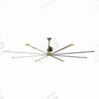BIG ASS FANS Ceiling Fan: 270,177 cfm Airflow, 24 ft Blade Dia, Variable Speeds, 200 to 240V AC (MPN F-PFX4-2403S34S65). Key specifications — Voltage: 200 to 240V AC; Light Kit: No; Series: Powerfoil X4; Number of Speeds: Variable; Phase: Three; Current: 15 A; Brand: BIG ASS FANS.