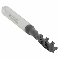 CLEVELAND Spiral Flute Tap: 1/4"-20 UNC, 2B, 3 Flute, Semi-Bottoming Chamfer (MPN C98014)