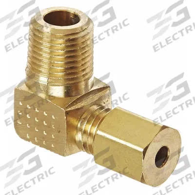 WEATHERHEAD Compression Fitting Adapter: 1/8 in OD x 1/8 in Pipe Fitting Size - Standard Sleeve Brass Compression Fittings