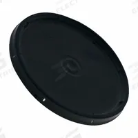 GRAINGER Lid: Bucket Lid, 9 5/8 in Overall Dia, Black, Plastic, 9 5/8 in Dia. 3/4 in L x 9 5/8 in W (MPN 878HM2). Key specifications — attr1265148: Not Rated; attr1188872: GRAINGER; attr1265149: Not Rated; attr1188855: 878HM4; attr1188854: Plastic; attr1188856: 878HM4.