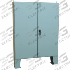 HAMMOND Electrical Enclosure: Steel, 72 in x 60 in x 11 in, NEMA 12, w/Panel, Solid Cover, Hinged (MPN 1422E10F). Key specifications — Brand: HAMMOND; Closure Method: Handle; Knockouts: Not Included.