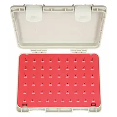 VERMONT GAGE Black Oxide-Coated Pin Gauge Set: Go (Plus), 0.006 in to 0.06 in, ZZ Tolerance Class (MPN 901100100). Key specifications — attr1182482: ZZ; attr1182483: +/-0.00020 in; attr1182499: VERMONT GAGE.