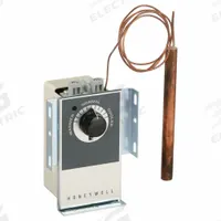 HONEYWELL Pneumatic Temperature Transmitter: 65° to 85°F, 2 Pipes, High Volume Pipes/Air Flow Output (MPN LP916A1019/U). Key specifications — Pneumatic Thermostat Type: Remote-Bulb Sensor; Temperature Control Range: 65° to 85°F; Number of Pipes/Air Flow Output: 2 Pipes, High Volume; Thermostat Action: Direct; Mounting Direction/Capillary Length: Vertical, 36 in; Mounting Direction/Includes Cover: Vertical, Yes; Brand: HONEYWELL.