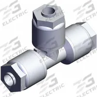 SMC FITTING: 1/4 in OD x 1/4 in OD x 1/4 in OD Size, Compression x Compression x Compression, PFA (MPN LQ1T2A). Key specifications — Series: LQ1; Brand: SMC; Standards: RoHS6, RoHS10.