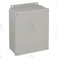 WIEGMANN Enclosure: Steel, 6 in x 4 in x 4 in, NEMA 12/13, Solid Cover, Screw On (MPN B060404SC). Key specifications — Brand: WIEGMANN; Closure Method: Screws; Knockouts: Not Included.
