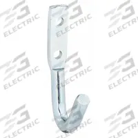 MONROE PMP Hook: Screw, 1 Points per Hook, Silver, 1 7/8 in Projection, Steel, 4 7/8 in Overall Ht (MPN 4HDW6). Key specifications — Color: Silver; Finish: Zinc Plated; Material: Steel; Product Type: Hook.