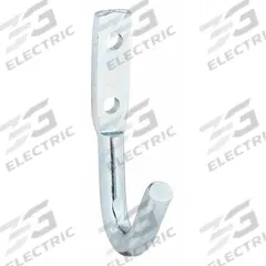 MONROE PMP Hook: Screw, 1 Points per Hook, Silver, 1 7/8 in Projection, Steel, 4 7/8 in Overall Ht (MPN 4HDW6). Key specifications — Color: Silver; Finish: Zinc Plated; Material: Steel; Product Type: Hook.