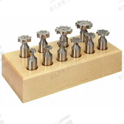 KEO Keyseat Cutter Set: 10 Piece, High Speed Steel - Fast-Cutting Keyseat Milling Cutter Sets